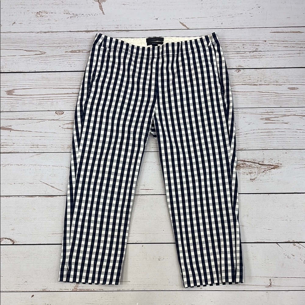 J. Crew White and Blue Chinos Classic Style